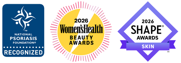 National Psoriasis Foundation Seal of Recognition, Women's Health Beauty Awards Winner, Shape Skin Awards Winner